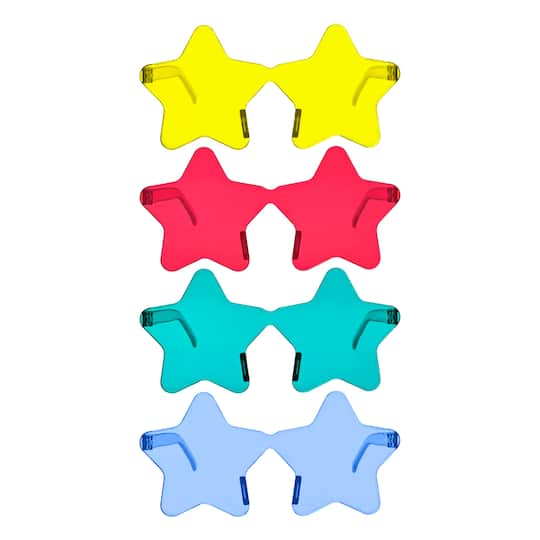 5.5" Star Shaped Glasses, 4ct. by Celebrate It™